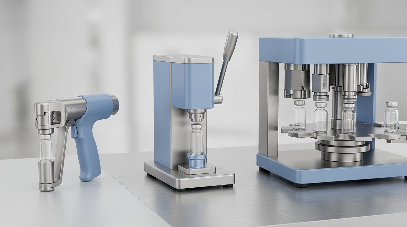 Vial Sealing Machine Types: Manual, Semi-Automatic, and Automatic